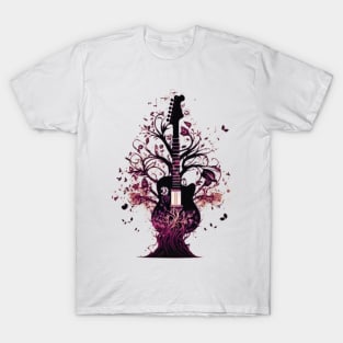 Acoustic Guitar Tree of Life Guitar Player Nature Guitarist T-Shirt